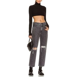 NWT SLVRLAKE Dylan Destroyed Straight Leg Jeans Sz. 25